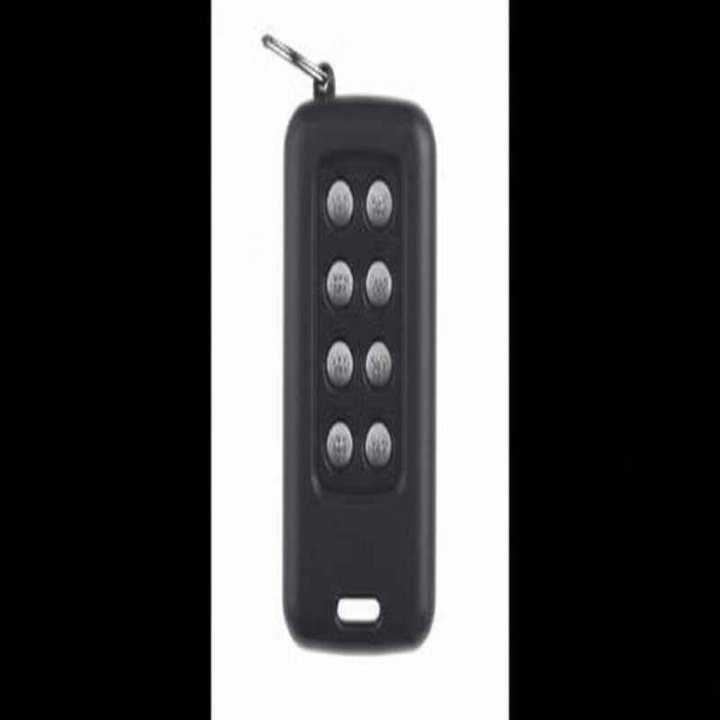 Télécommande à code fixe pour Canal 4 avec une portée de fonctionnement de 50 à 100 mètres et une résistance aux UV correcte, adaptée aux systèmes de contrôle longue distance